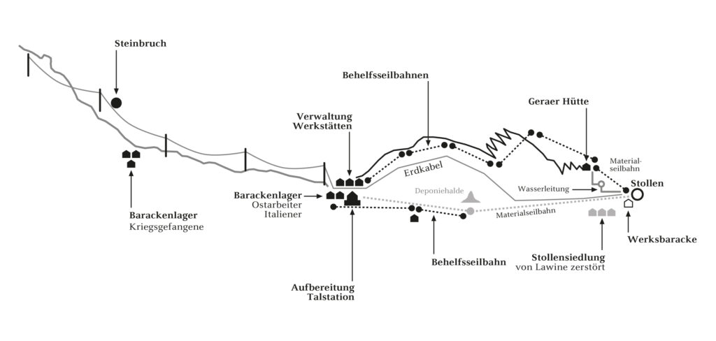Bergbau Vals Map